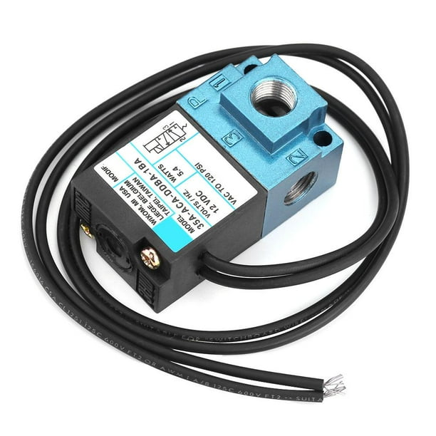 DC12V Cast Steel Solenoid Valve High Frequency Solenoid Valve with Black Wires Electronic Boost Control Solenoid Valve